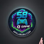 Win 58Q APK official home screen showing popular games and user dashboard